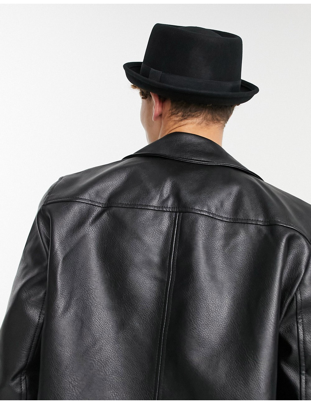 ASOS DESIGN pork pie hat in...