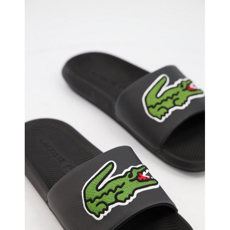 Lacoste Croco slides with...