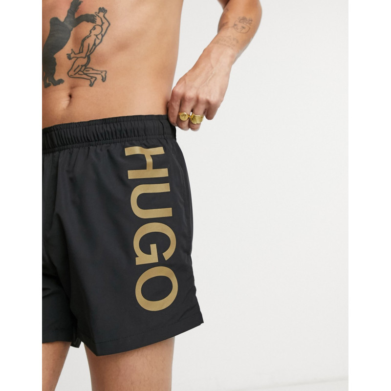 HUGO Abas swim shorts in black