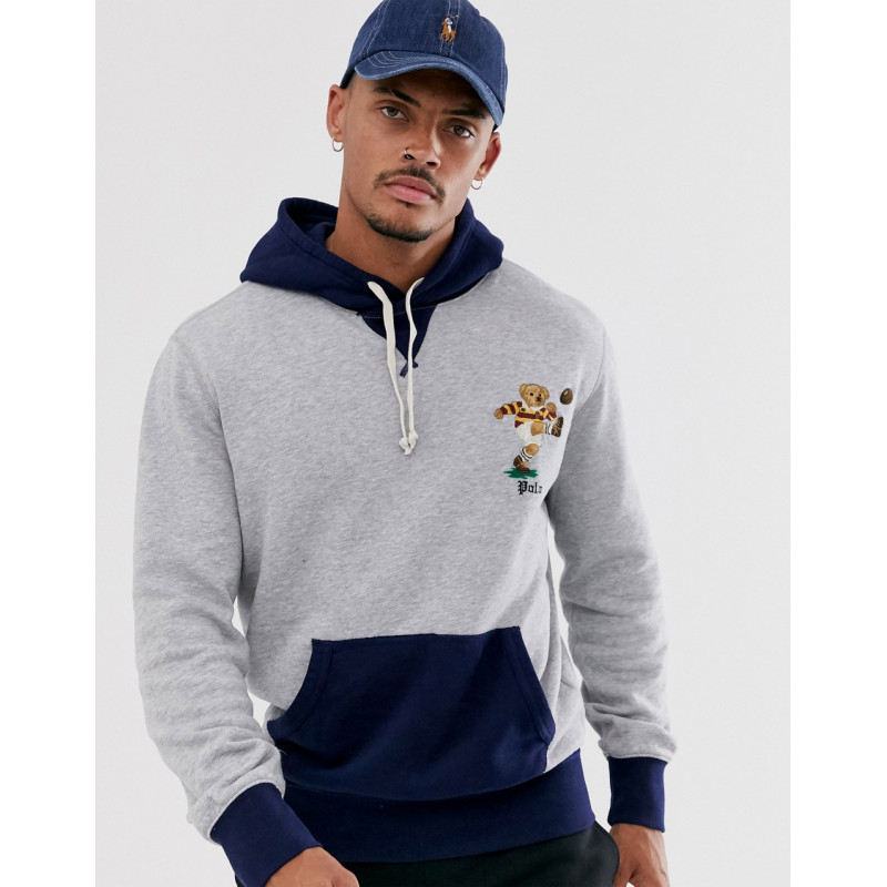 Ralph lauren rugby bear hoodie sale