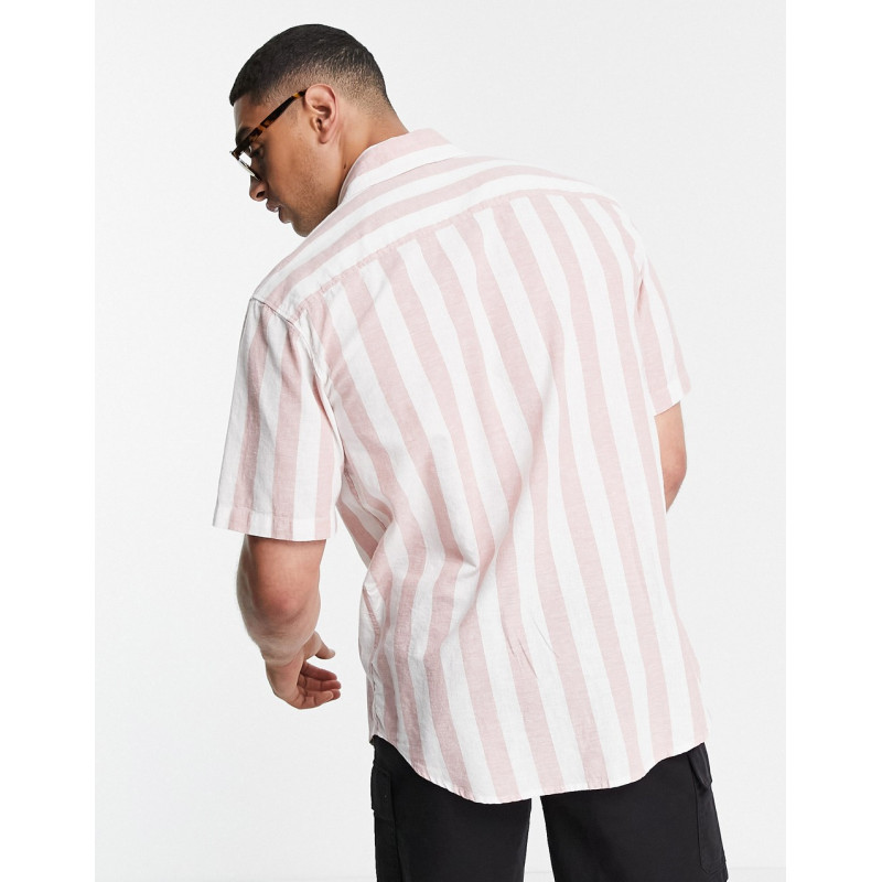 Pull&Bear stripe shirt in pink