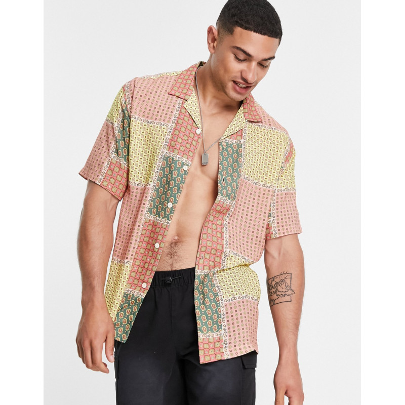 Pull&Bear revere shirt with...