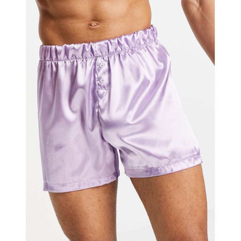 New Look satin boxer in lilac