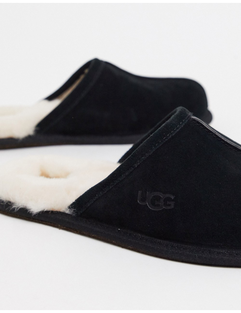 UGG scuff slippers in black...