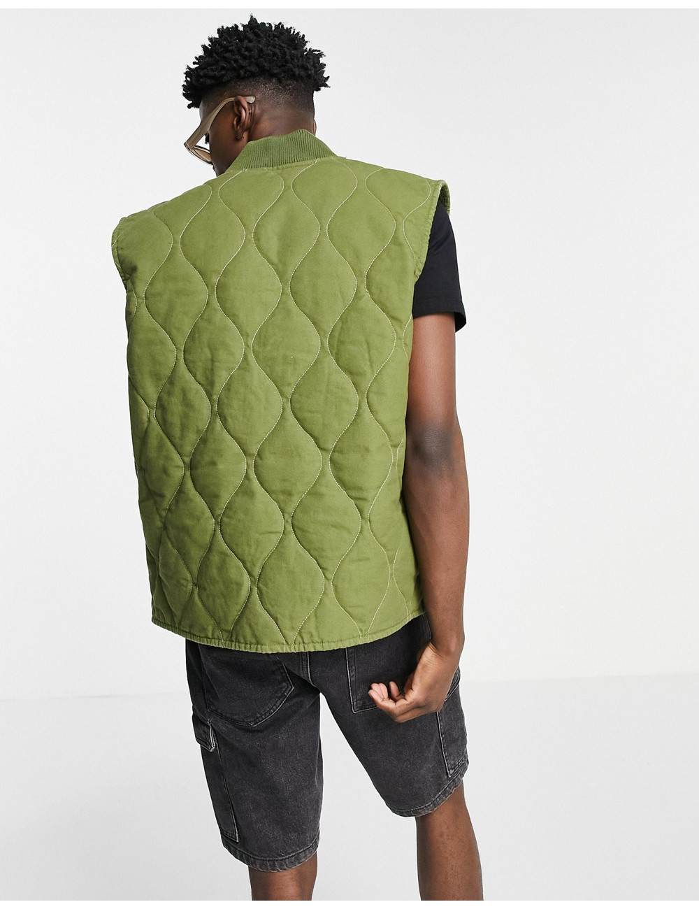ASOS Actual quilted gilet...