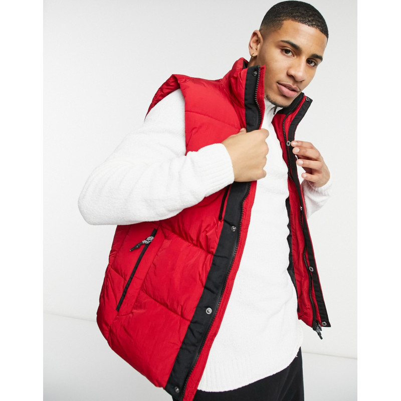 River Island gilet in red