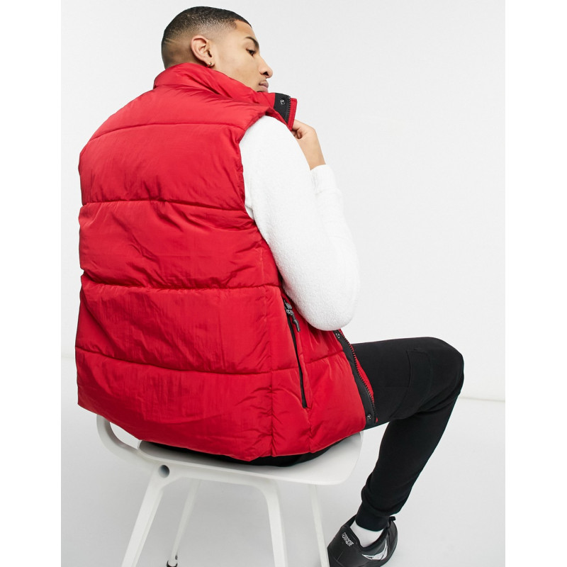 River Island gilet in red