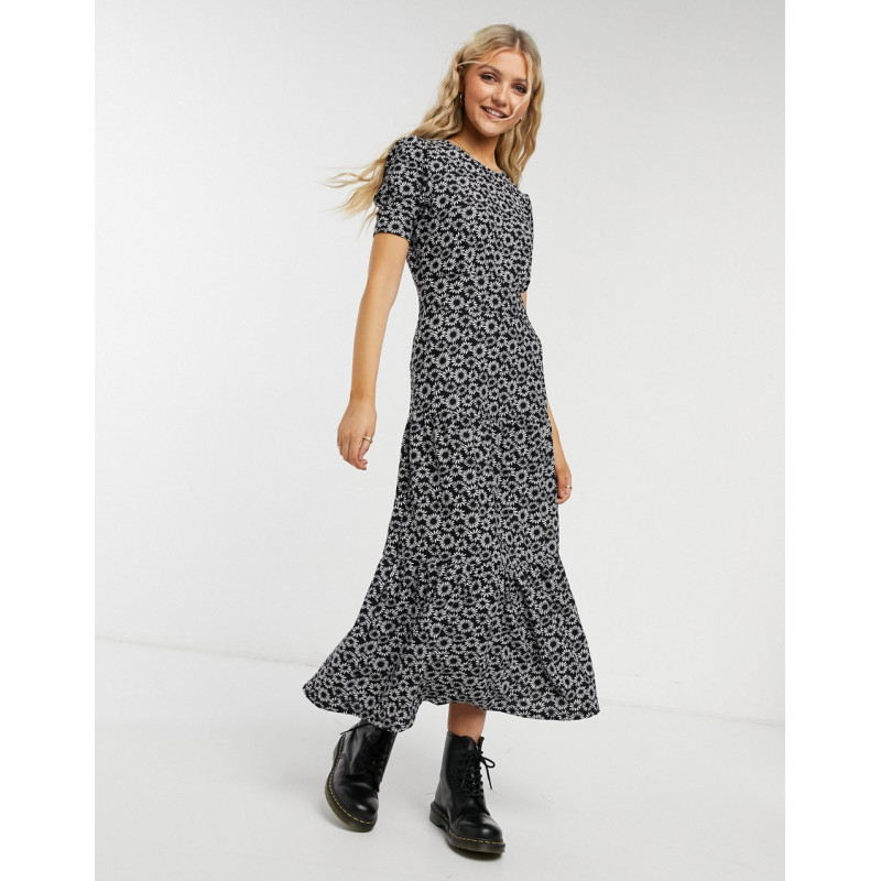 Topshop tiered dress in...