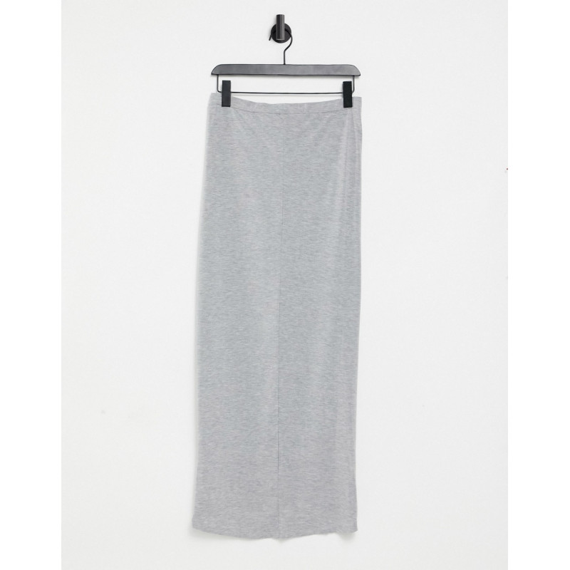 Lipsy grey wrap maxi skirt