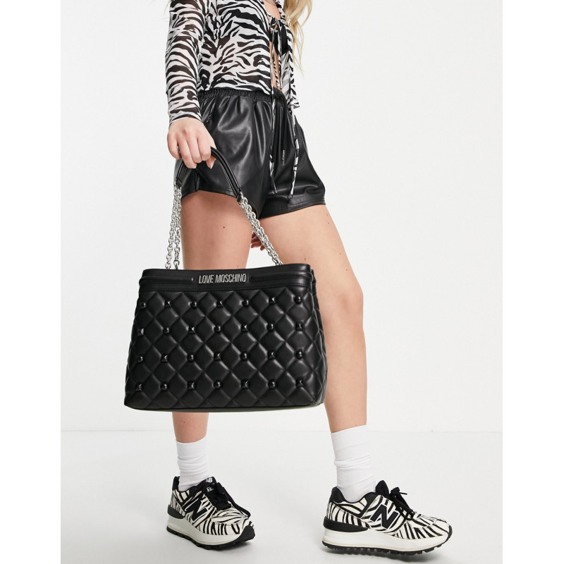 Love Moschino quilted tote...