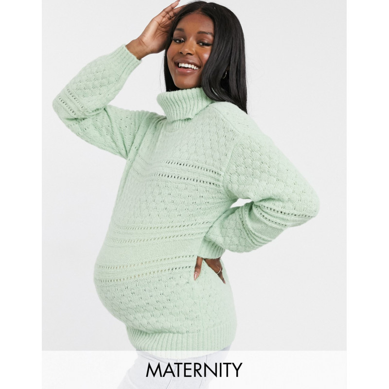 Pieces Maternity textured...