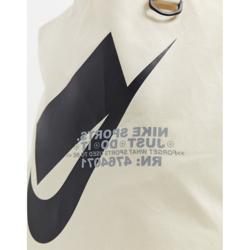 Nike swoosh canvas tote bag