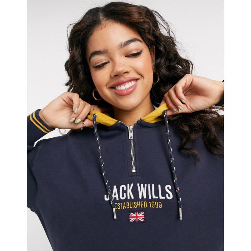 Jack Wills logo hoodie dress