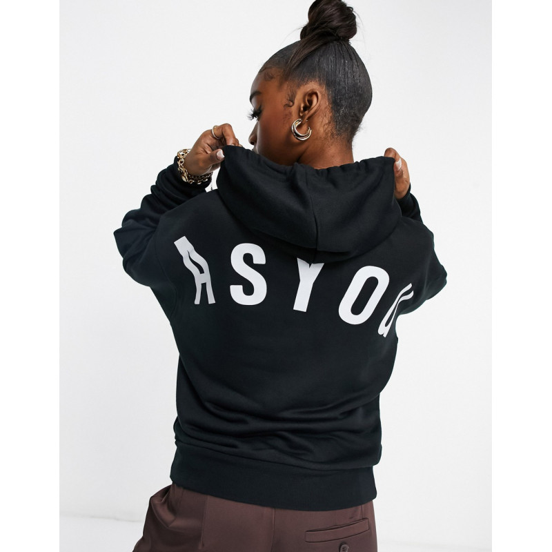 ASYOU  hoodie with large...