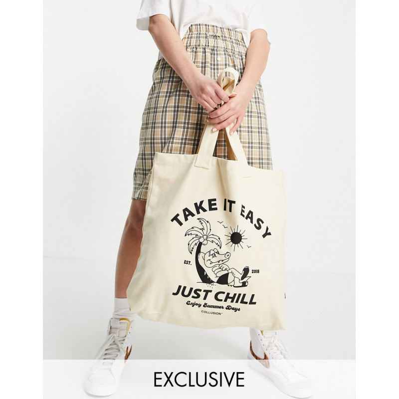 COLLUSION oversized tote...