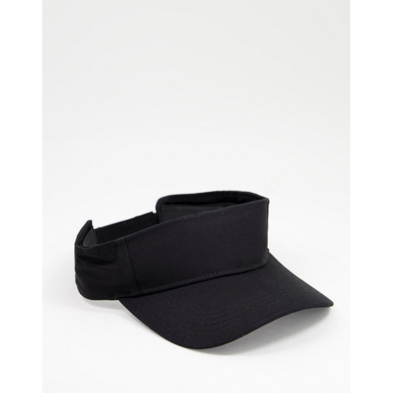 ASOS DESIGN visor cap in black