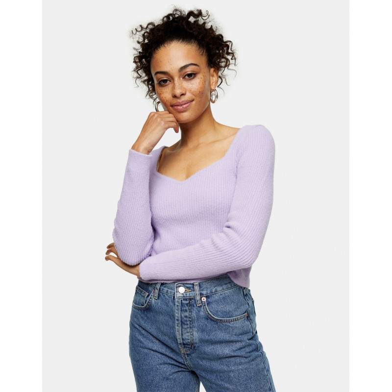 Topshop knitted fluffy top...