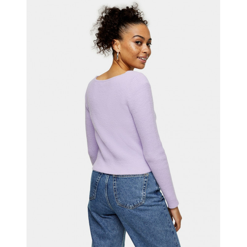 Topshop knitted fluffy top...