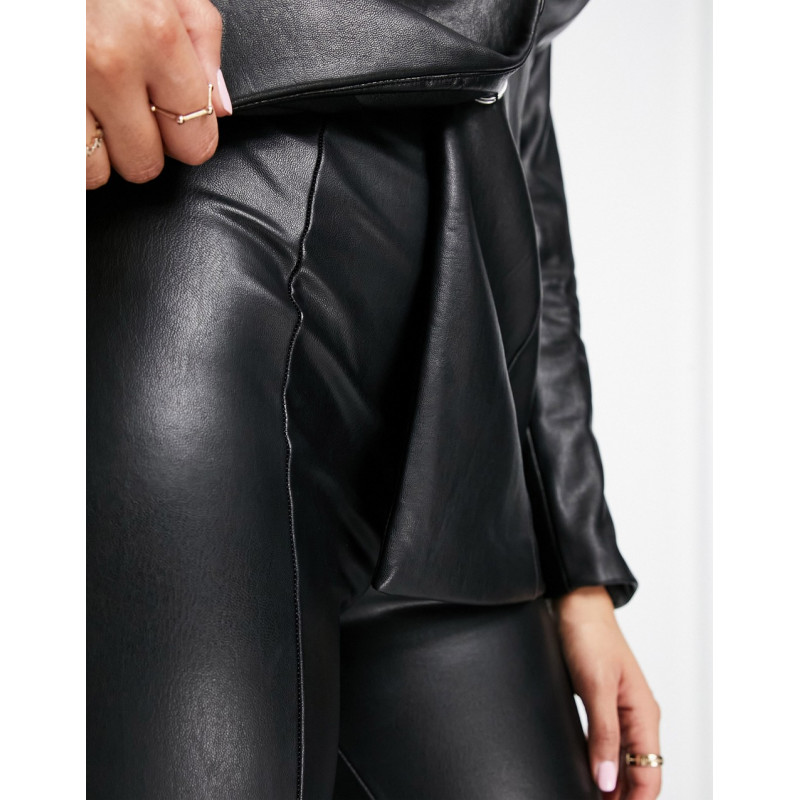 ASOS LUXE leather look high...