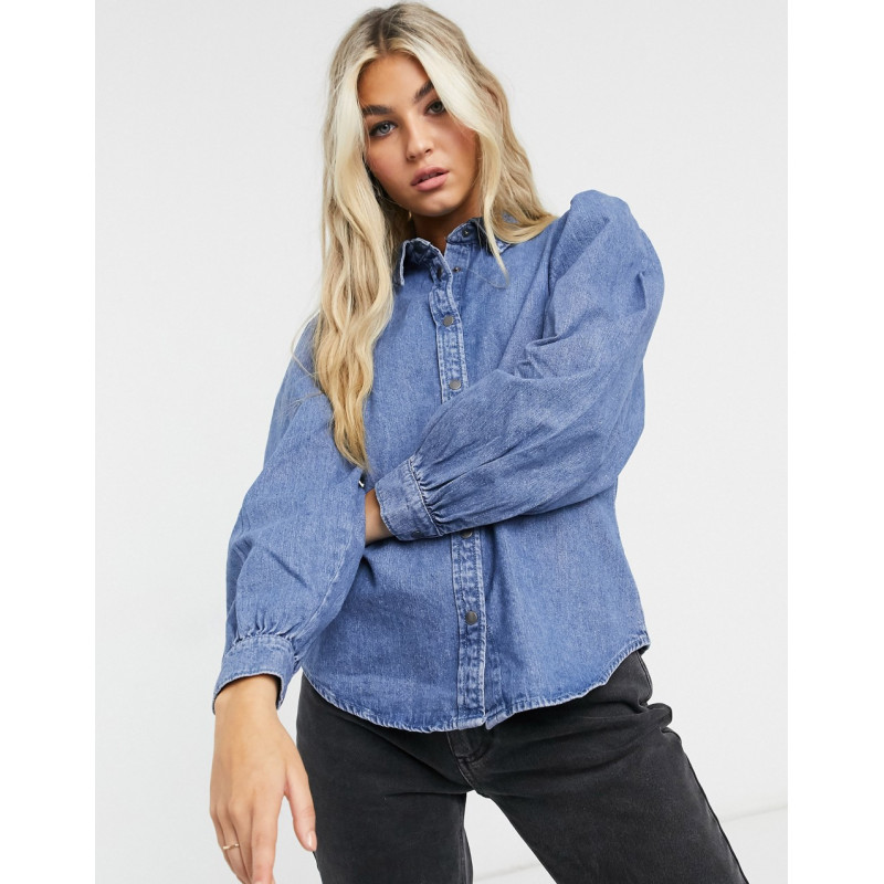 Only denim shirt with...