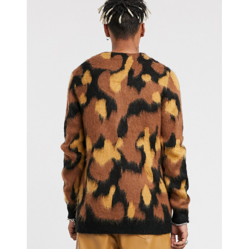ASOS DESIGN knitted leopard...