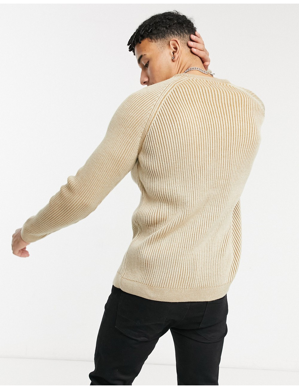 ASOS DESIGN knitted plated...