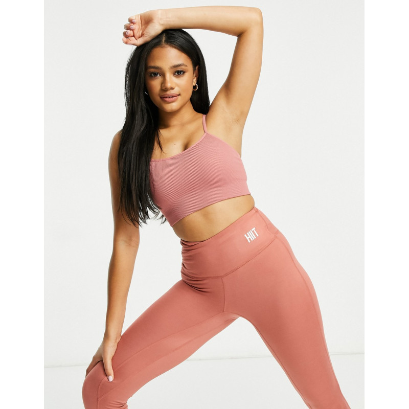 HIIT ribbed seamless bra in...