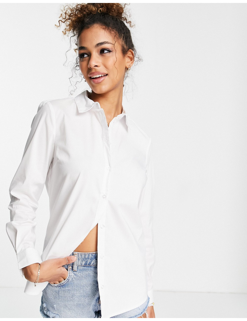 JDY casual shirt in white