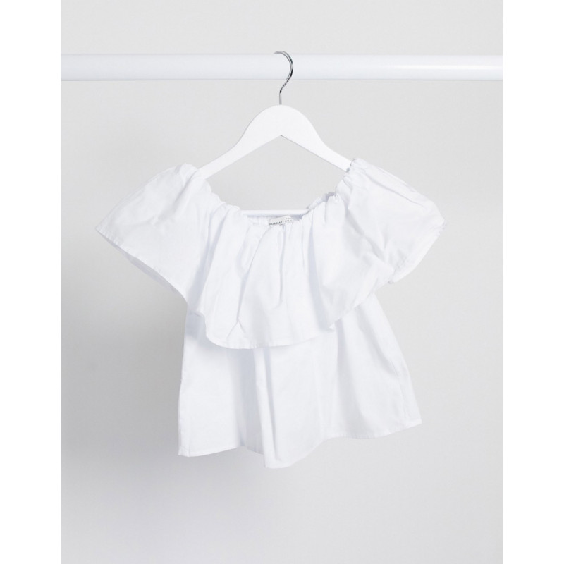 Pull&Bear tiered blouse in...