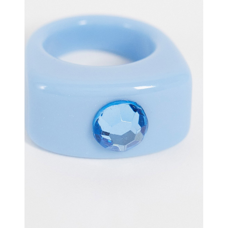 ASOS DESIGN ring in blue...
