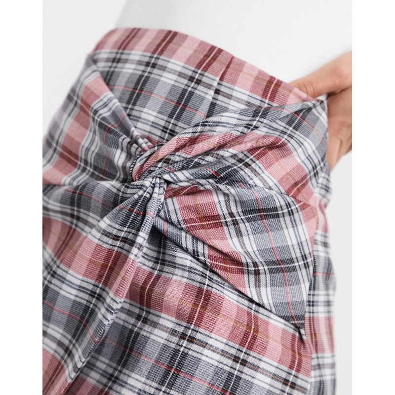 ASOS DESIGN wrap mini skirt...