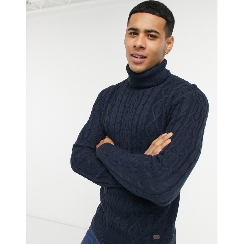 Only & Sons cable knit roll...