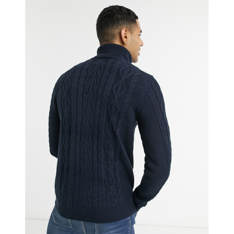 Only & Sons cable knit roll...