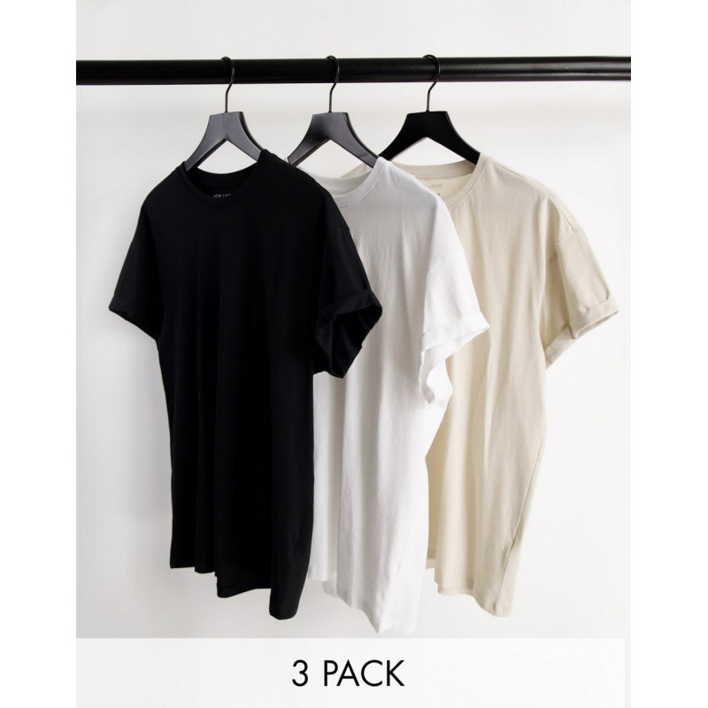 New Look 3 pack roll sleeve...