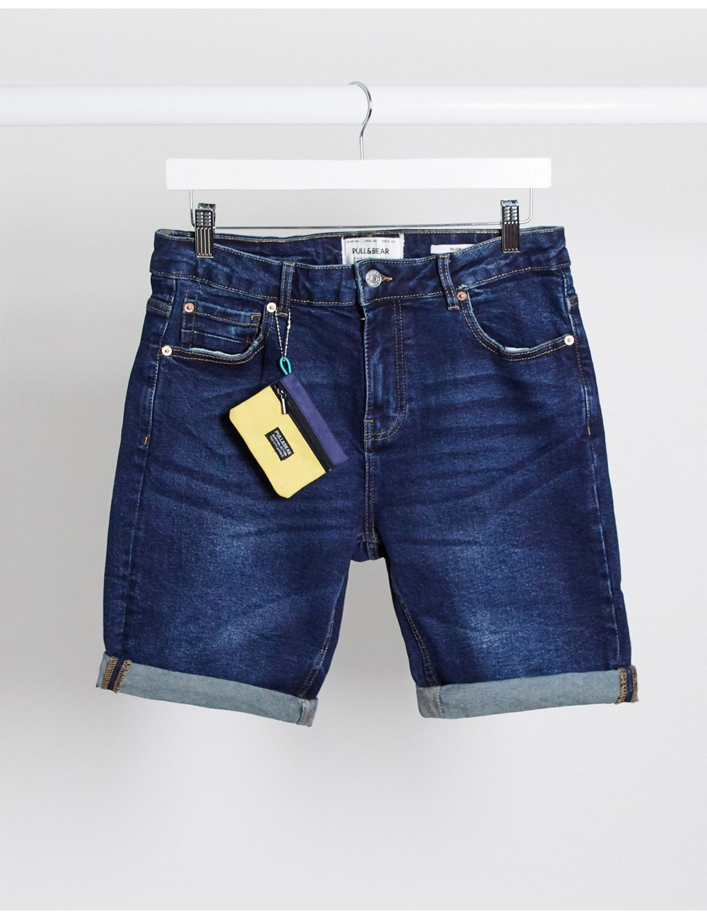 Pull&Bear denim shorts in blue