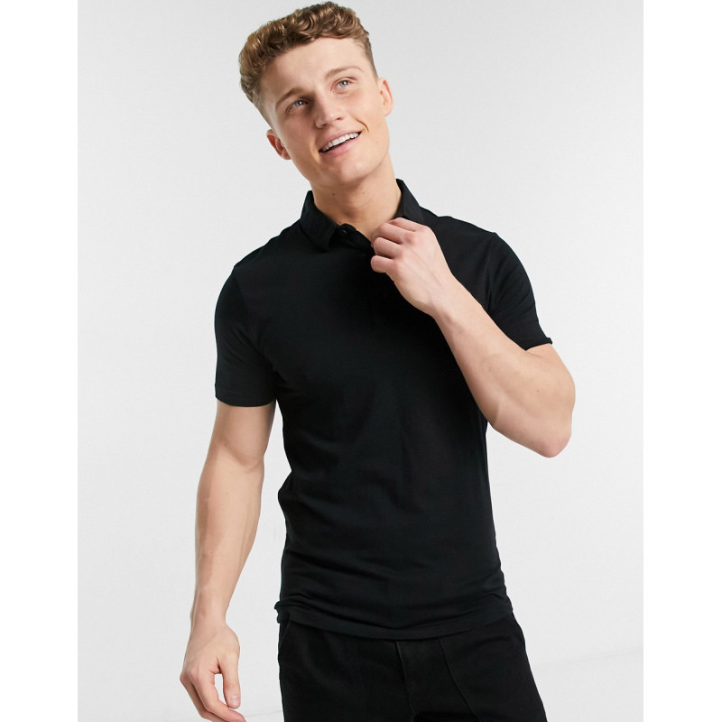 River Island polo in black