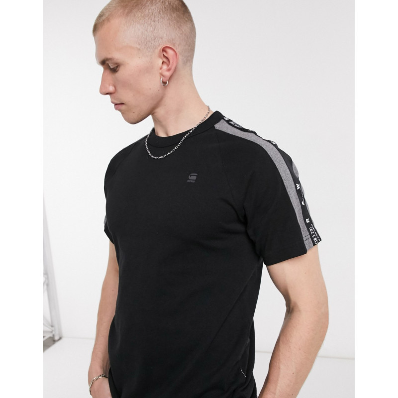 G-Star taped t-shirt in black