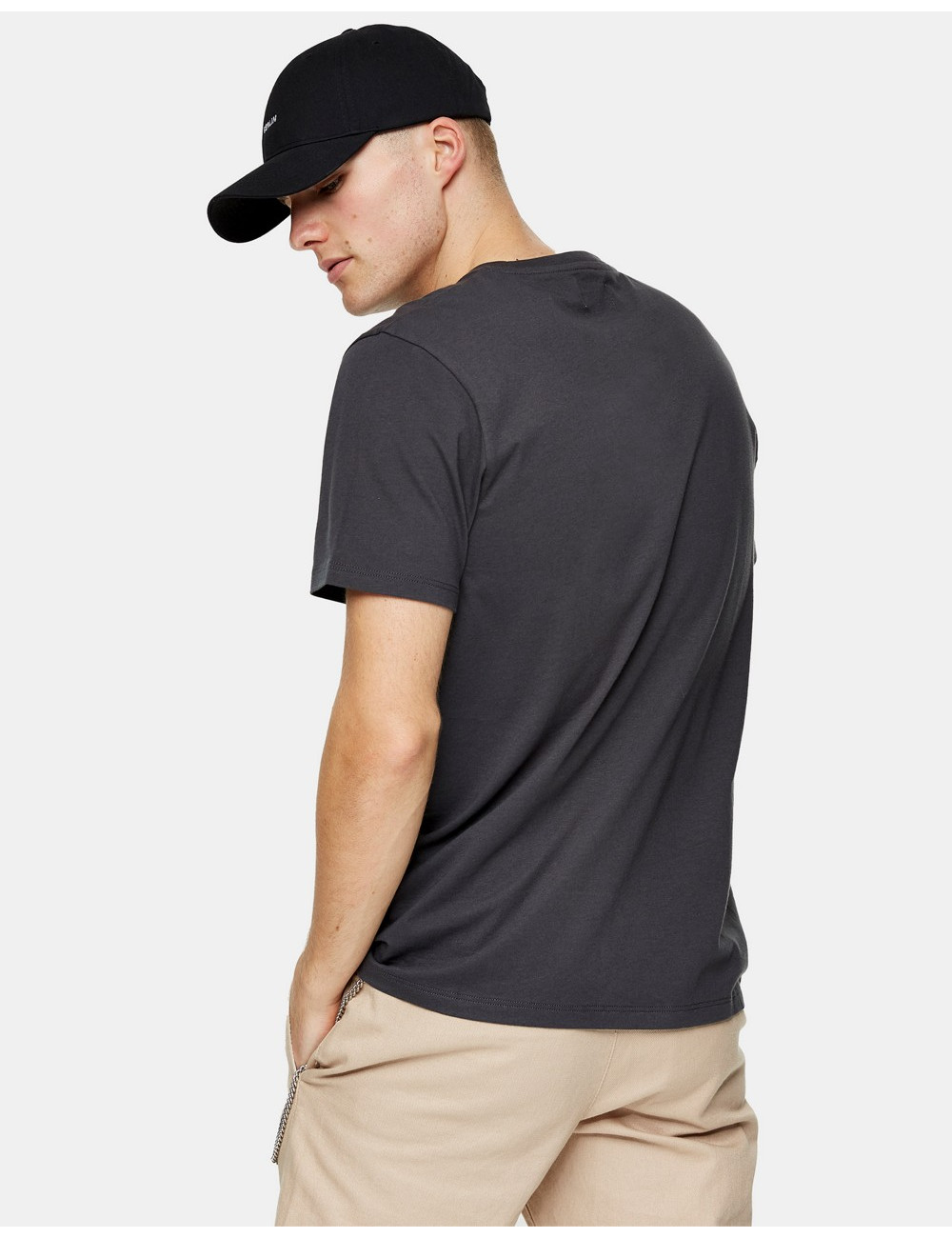 Topman classic t-shirt in grey