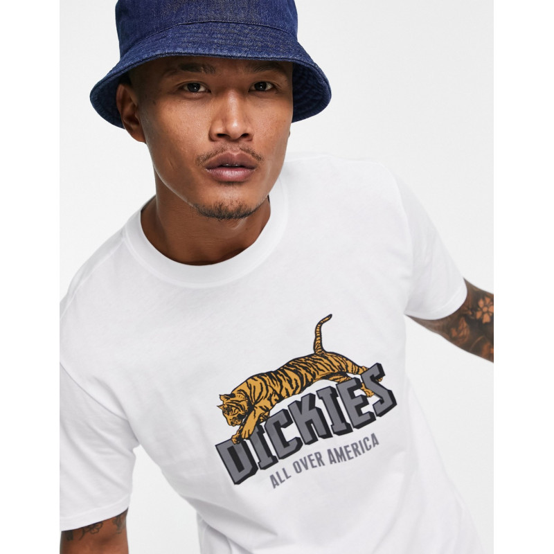 Dickies Tiger t-shirt in white