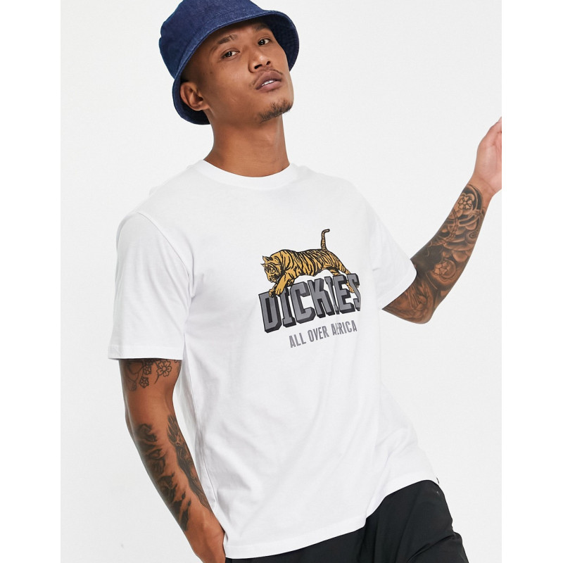 Dickies Tiger t-shirt in white