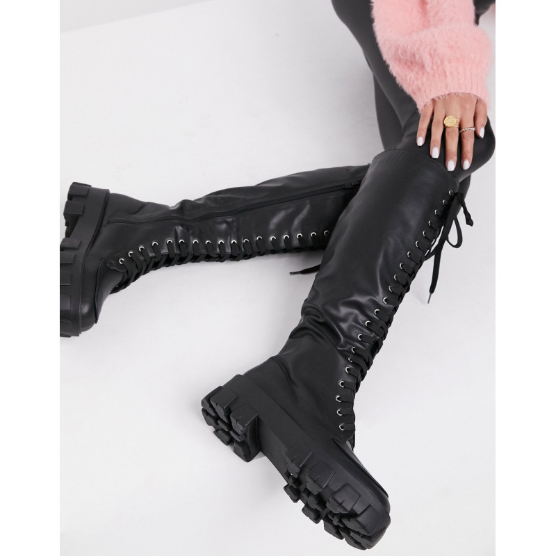 Missguided lace up boots...