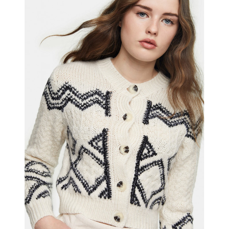 Topshop knitted pattern cardi