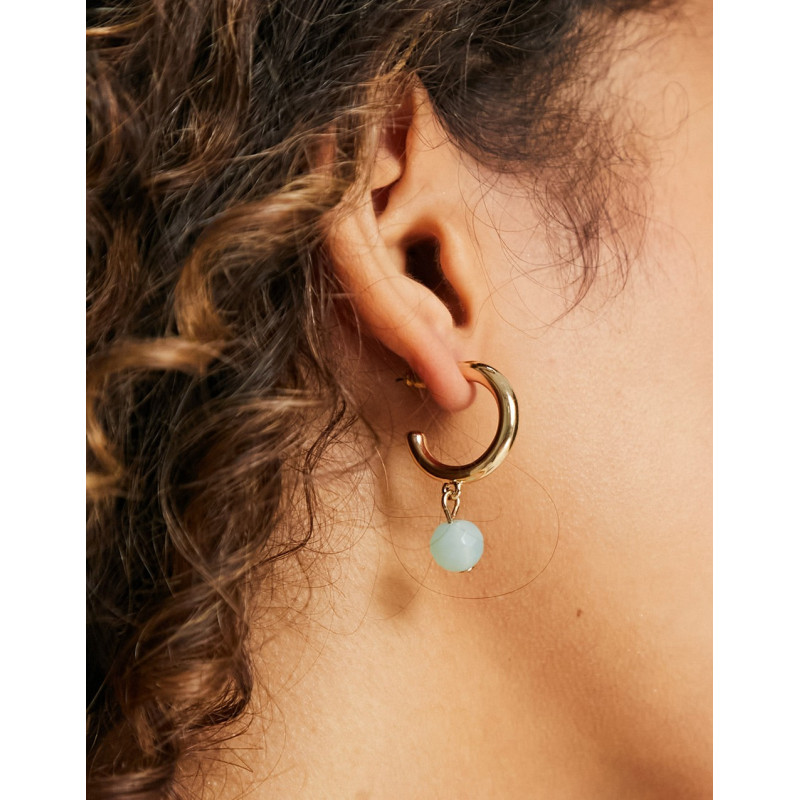 Accessorize hoop earrings...