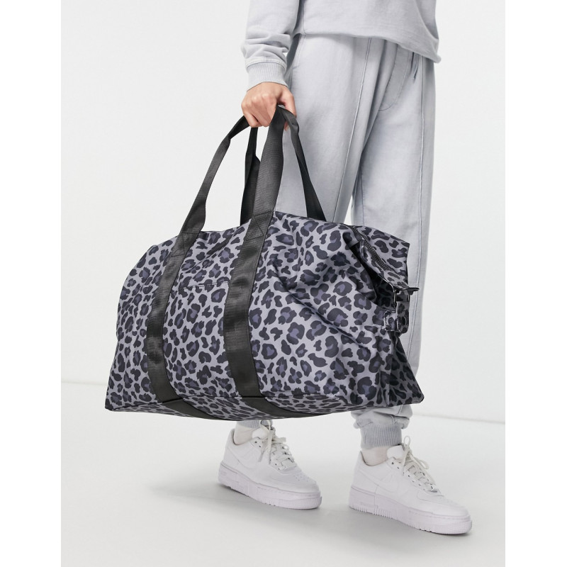 Consigned holdall in animal...