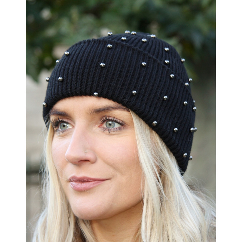 Pieces beanie hat with...