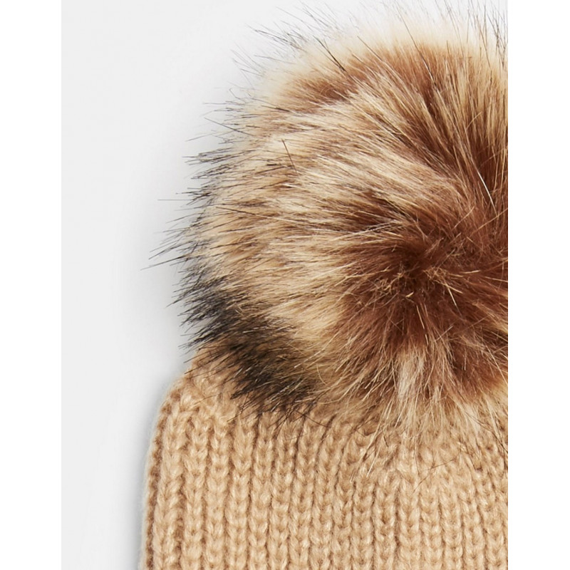 Topshop bobble hat with...