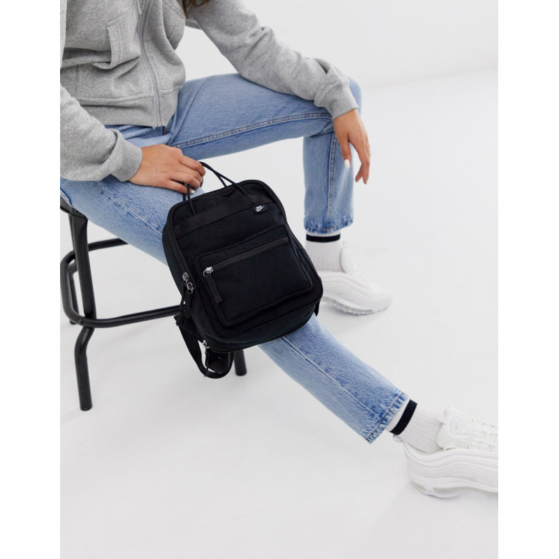 Nike black boxy mini backpack