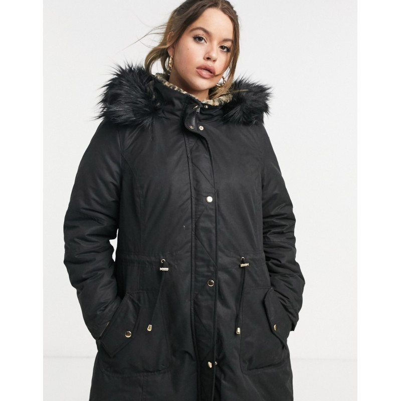 Yours faux fur hooded parka...