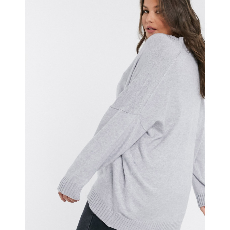 Only Curve cardigan in grey