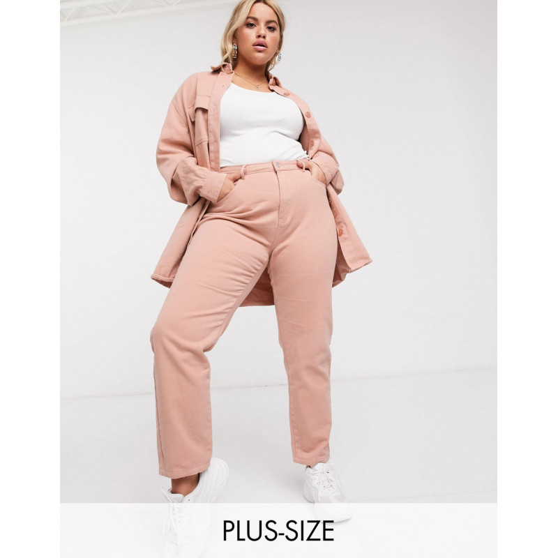 Missguided Plus jeans in pink